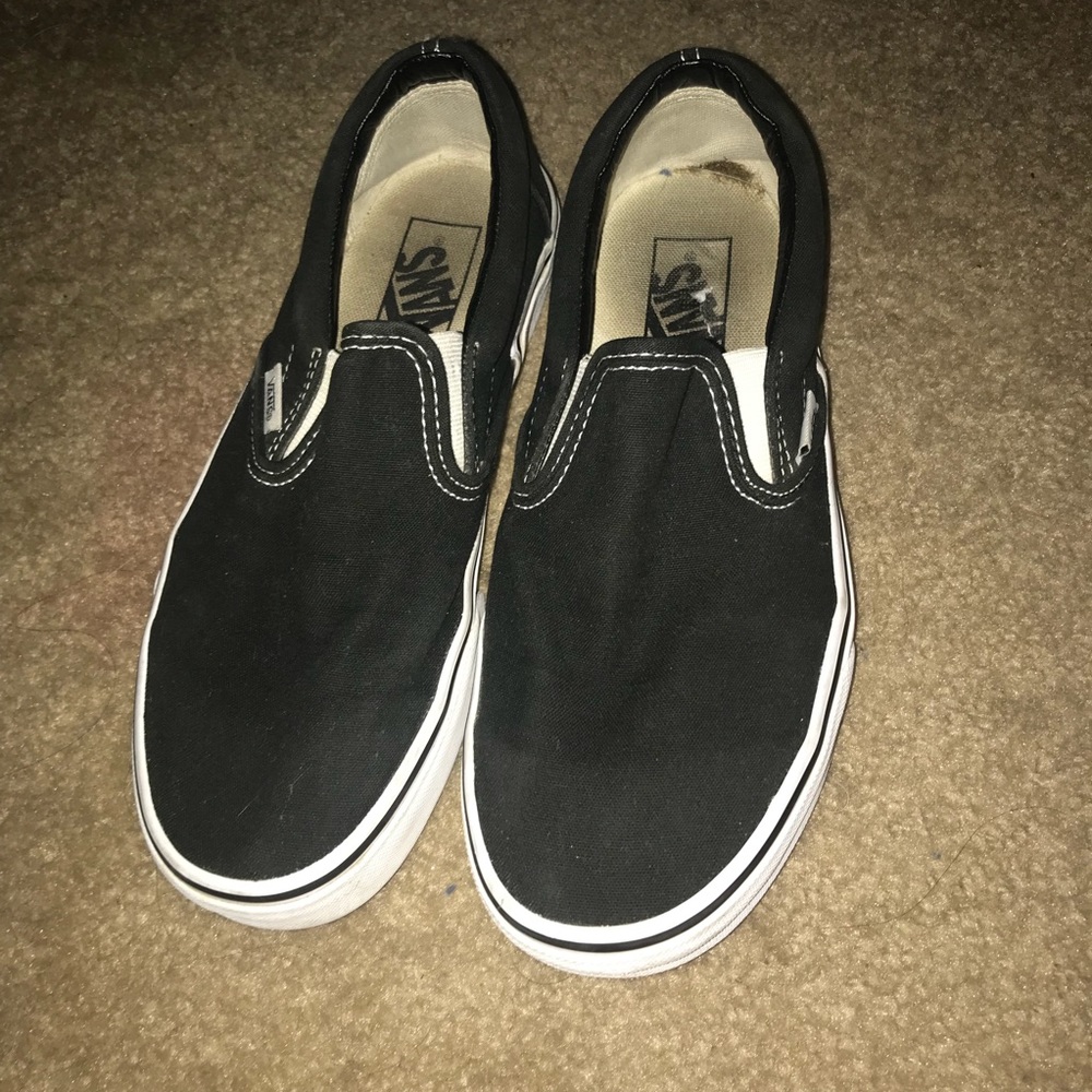Black Slip-On Vans